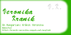 veronika kranik business card